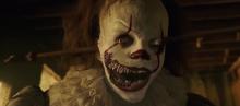 Pennywise impaled with a metal rod.