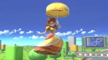 Daisy making her first entrance as a fighter in Smash