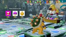 Bowser selecting an item in Super Mario Party